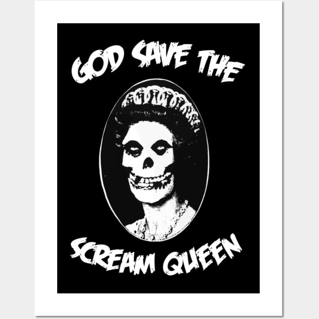 God Save the Screm Queen Wall Art by ZompireInc